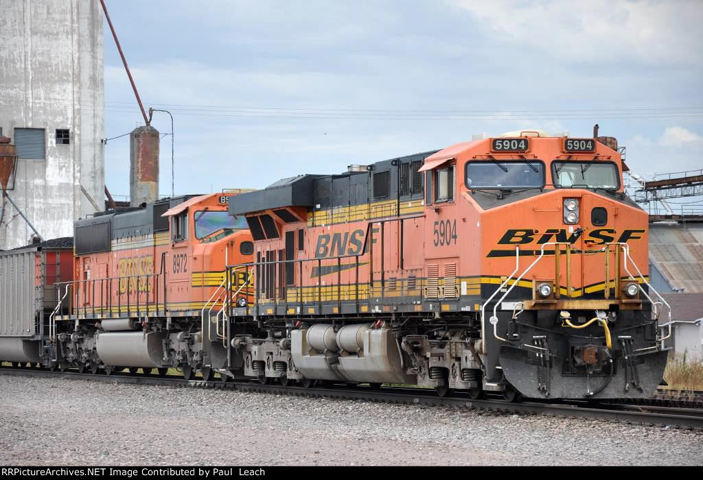 Tied down eastbound loaded coal train